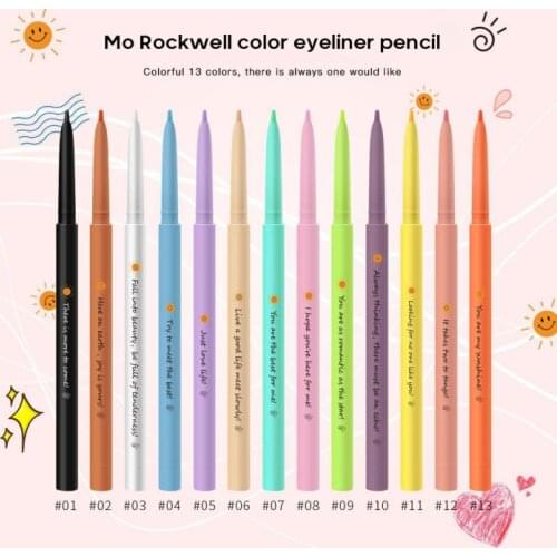 Guicami 13 Color Gel Eyeliner Pencil Waterproof No Smudging Eye Makeup Long Lasting Shimmer Eye Liner Eye Cosmetics TSLM2
