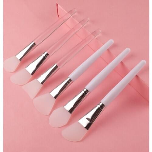 1/5pcs Professional Silicone Mask Brush DIY Home Salon Silicone Facial Mud Mixing Brush For Skin Care Reusable Cosmetic Tool