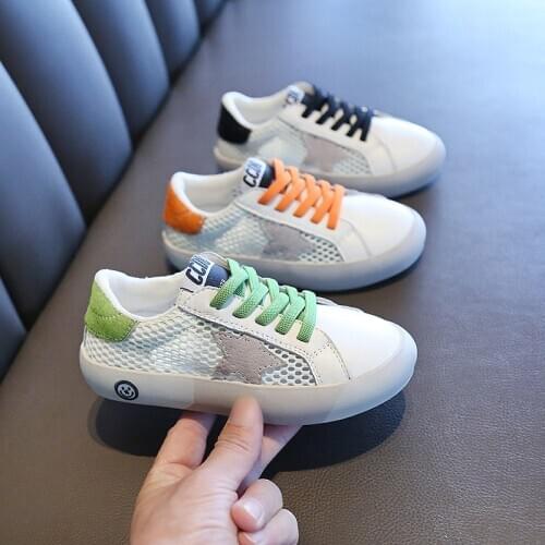 Autumn Fashion Sneakers Boys Girls Shoes Baby/toddler/little Kid Leather Mesh Trainers Children School Sport Shoes Running Shoes