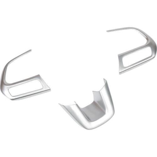 Matte Car Interior Car Steering Wheel Button Cover Trim 2pcs Fit for Jeep Compass 2017 2018 Car Interior Accessories Styling