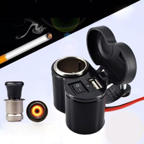 Motorcycle modified parts Mobile phone charger USB 12V waterproof cigarette lighter Universal Charger