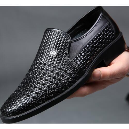 Genuine Leather Men casual shoes Summer 2019 Breathable Soft Driving Mens Handmade chaussure homme Net Surface Loafers X3-45