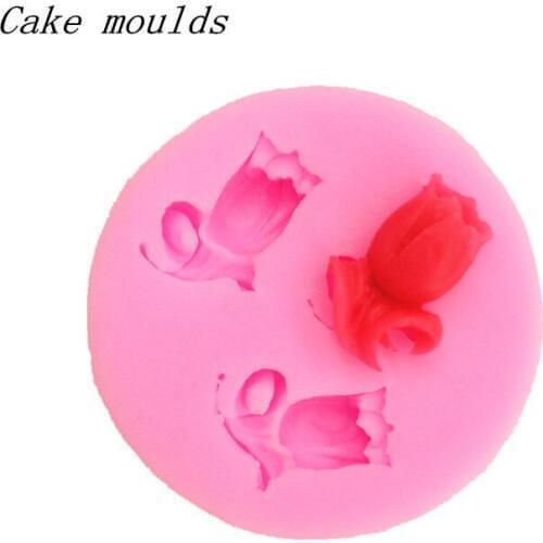 Wholesale Silicone mold RS007 Mini Rose shape Clay mold resin flower mold Fondant cake mold Free shipping