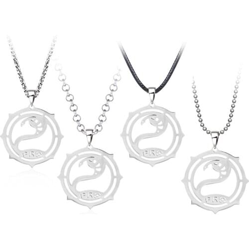 Game Escape From Tarkov Stainless Steel Pendant Necklace Men and Women Snake BEAR USEC Choker Bead Necklaces Jewelry Gift