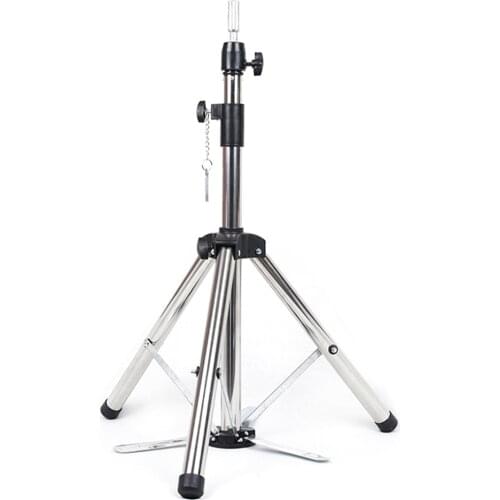 Wig Stand Tripod Holder Adjustable Height Mannequin Heads Stand Hairdressing Training Heads Holder Bracket Barber Accessories