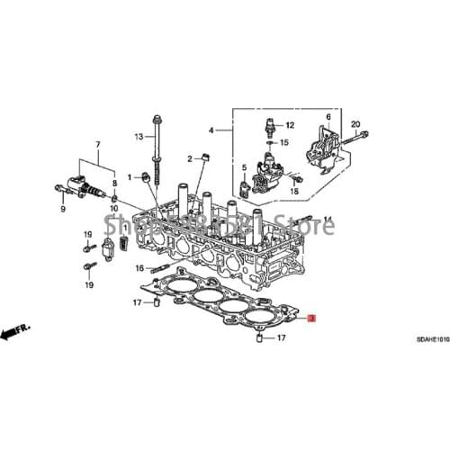 Car Engine cylinder head gasket Cylinder bed hon daa cco rd Cylinder head gasket Valve cover gasket Cylinder head gasket