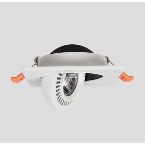 Dimmable 360 Angle Rotatable LED Ceiling Spot Light 5W 7W 10W 12W 15W Square LED Recessed Downlight with AC 85-265V LED Driver