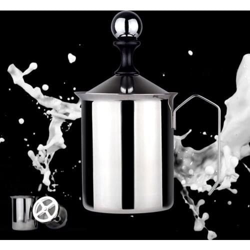 Handheld Electric Milk Frother Jug Cup Stainless Steel Foamer Mixer Bubbler Coffee Blender Kitchen Stirrer