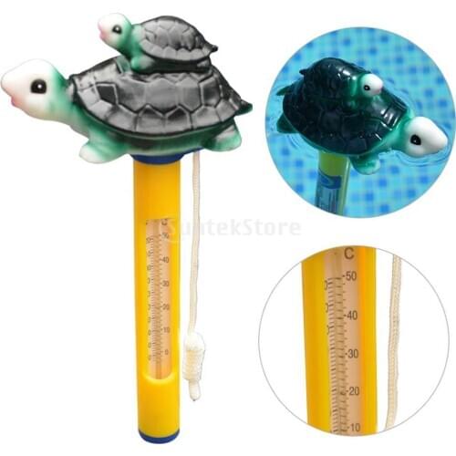 Swimming Pool Thermometer Pool&Spas Hot Tub Floating Thermometer Swimming Water Temperature with Rope