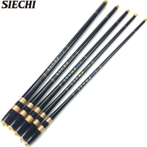 SIECHI 3.6M -7.2M Carbon Fiber Fishing Rod Telescopic Ultra-light Hard Pole for Stream Freshwater Fishing Pole