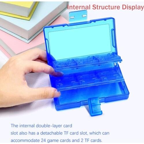 For Switch Case Accessories 24 in 1 Game Memory Case Holder for Switch NS Protective Storage Box