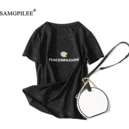 Tops Women 2020 Casual T-shirty Damskie Korean Clothes Tshirt Woman Broadcloth Print O-neck Oversized T Shirt Tee Shirt Femme