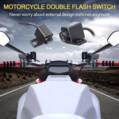 1Pc Motorcycle Switches Connector Handlebar Switches ON-OFF-ON Button Connector Push Button Switch Motorbike Accessories