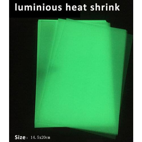 10pcs/lot Luminous heat shrinkable film Shrink film Translucent plastic film Polished heat shrink films