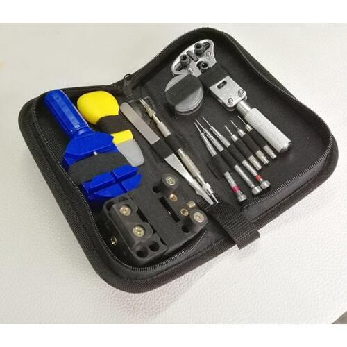 13pcs Sets of Repair Table Tools Watch Tools Clock Repair Tool Kit Opener Link Pin Remover Set Spring Bar Watchmaker Tools