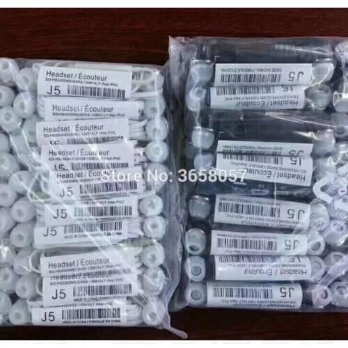 200pcs/lot lots 3.5mm Jack in-Ear J5 Earphone With Mic Hands-Free Volume Control Earphone For Samsung Galaxy S4 J5 Earphones