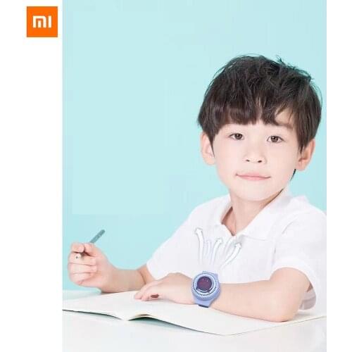 2021 Xiaomi Cartoon watch leafless fan USB charging creative childrens wrist mini fan