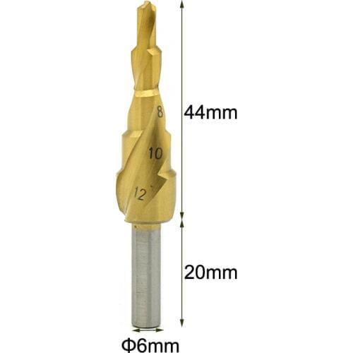 4-12mm HSS Triangle Shank Pagoda Step Drill Bit NEW R06 Drop Ship