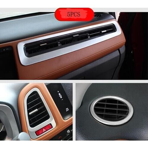 5PCS ABS Chrome For Honda HRV HR-V VEZEL Car Air Condition outlet Vent frame Cover Trim Styling Accessories