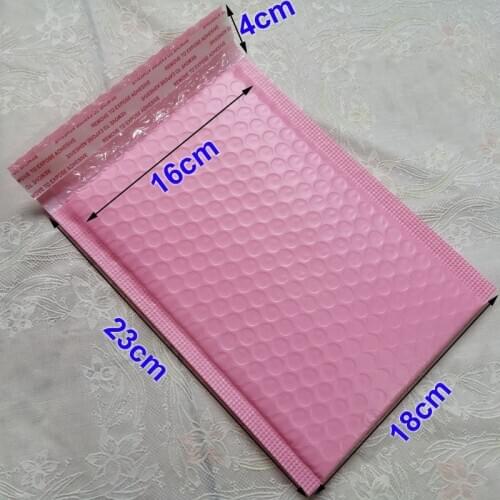 50pcs 18x23cm Pink Black White Self Sealing padded Mailing Bag 6.3X9inch / 160X230MM Usable space Poly bubble Mailer envelopes