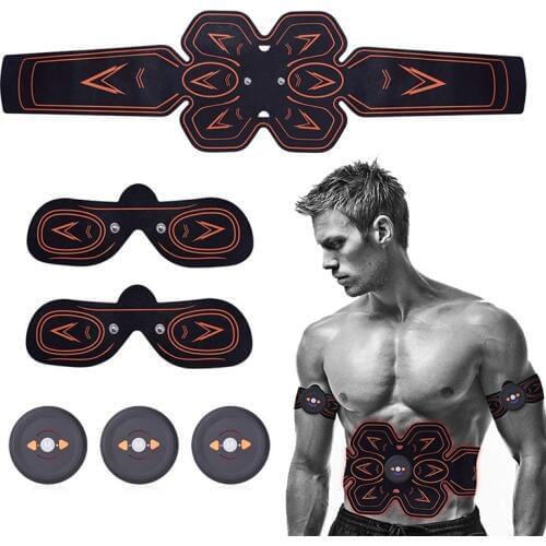 ABS Stimulator Muscle EMS Abdomen Muscle Trainer Toner Toning Belt Home Gym Office Fitness Arm/Leg Vibration Fitness Massager