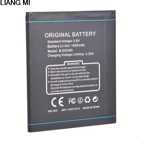 Cell Phone Battery for DOOGEE B-DG280 DG280 DG 280 1800mAh for DOOGEE LEO DG280 with phone stander