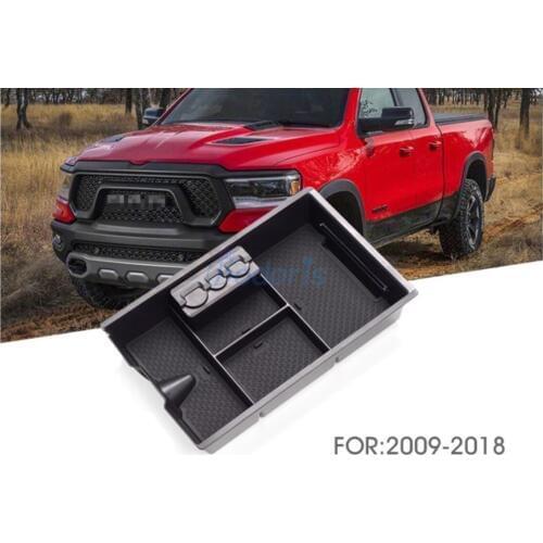 Car Organizer For Dodge Ram 1500 2009-2018 Central Armrest Glove Storage Box Console Container Tray Styling Accessories