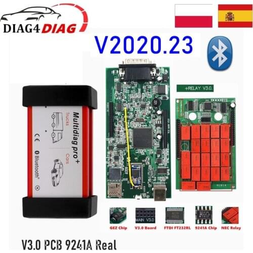 1-20pcs EU STOCKS V3.0 DS150e Pro NEW Relays Bluetooth USB for del-phis OBD2 Scanner Multidiag Pro 9241A Chip For Car/Truck