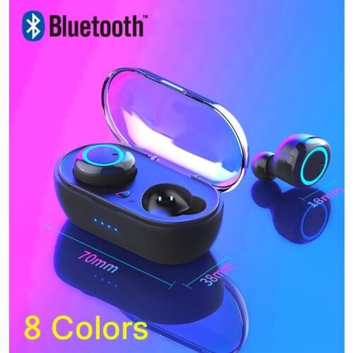 Y50 TWS Wireless Blutooth 5.0 Earphone Noise Cancelling Headset 3D Stereo Sound Music In-ear Earbuds For Android iOS Cell Phone