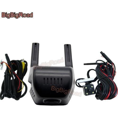 BigBigRoad For GEELY EMGRAND Englon TX4 king kong MK Car Dash Cam Car Wifi DVR Hidden Installation Dual lens