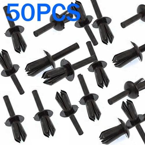 Black Rivets Fender Fender Liner Rivet Liner For BMW E12 E28 E30 E34 E36 E39 E46 E60 Accessory 50pcs