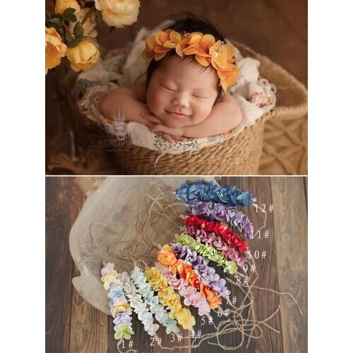 Three-dimensional petal headdress baby photograph head flower newborn photo props studio shooting accessories