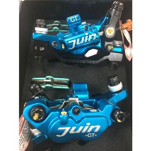 Juin Tech GT-P Line Pull Hydraulic Disc Brake caliper Road CX Gravel 160mm dual side actuation brake cyclocross bike BLUE
