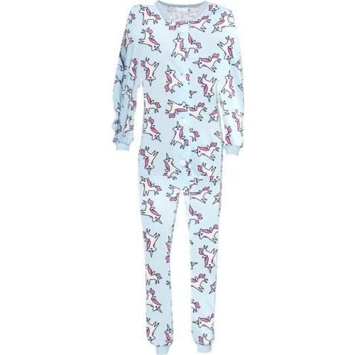 ABDL Diaper Lover Adult Baby ddlg/abdl Ageplay Long Sleeve Onesie Unicotn Printed Jumpsuit