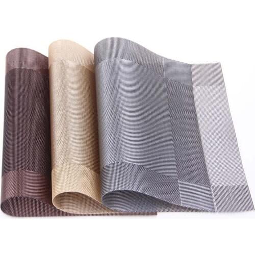 45*30cm Placemat Fashion Pvc Dining Table Mat Disc Pads Bowl Pad Coasters Waterproof Table Cloth Pad Slip-resistant Pad -25