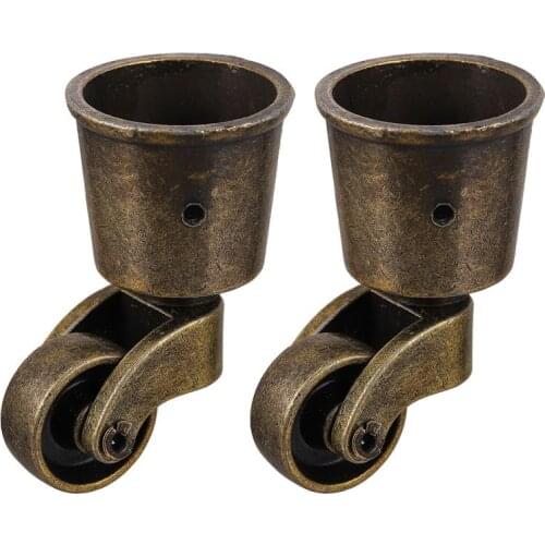 1/2pcs Zinc Alloy Universal Pulley Wheelchair Sofa Cabinet Casters Shelf Wheel Zinc Alloy Universal Pulley Sofa Accessories