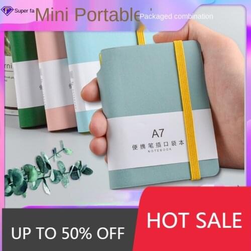 A7 Small Book A6 Notebook t Mini Carrybook Portable Pocket Student Small diary cover Sketchbook Post it binder journal supplies