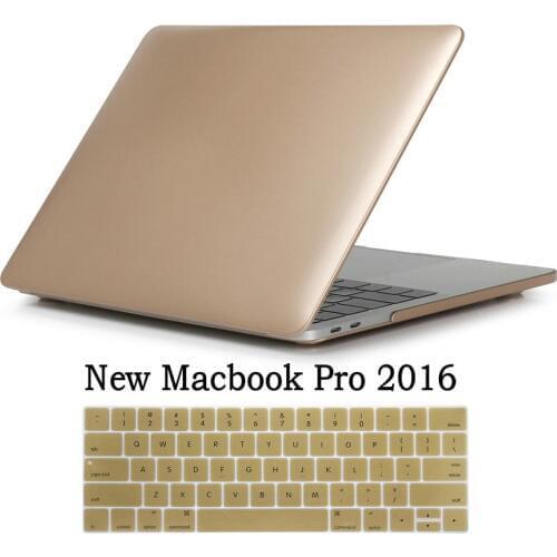 Metal Matte Laptop Sleeve 13.3 inch Case For Macbook Pro 13 With Touch Bar A1706 A1708 Notebook Computer Shell+English Keyboard