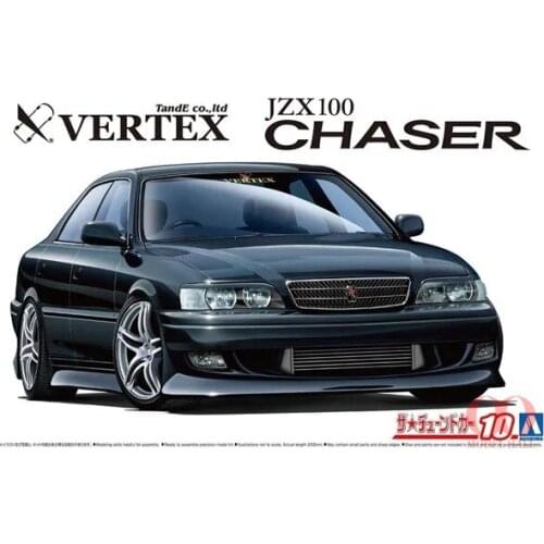 1/24 AOSHIMA plastic assembled car model toy TOYOTA VERTEX JZX100 CHASER 1998 adult collection DIY assembled model kit #05981