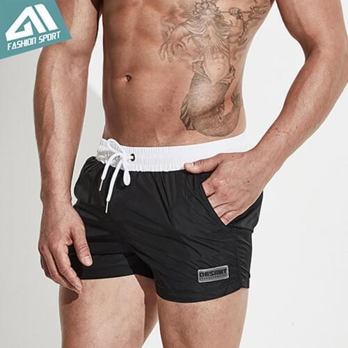 Desmiit Mens Swimming Shorts Summer Beach Boardshorts Men Running Workout Shorts Fast Dry Surfing Lining Liner Sport Short DT68