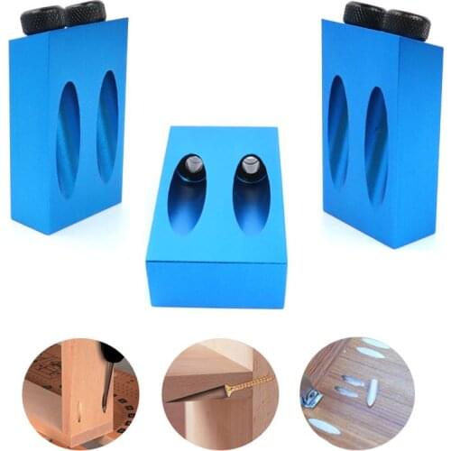 New Pocket hole jig kit set woodworking Drive Adapter Wood Drilling Hole Tools 6/8/10mm For Oblique Hole Puncher Carpentry