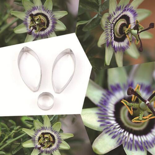 Passionflower Stainless Stell Cookie Cutter Pastry & Biscuit Baking Cutter Cake Decoration Tools Cupcake Mold Fondant Tools