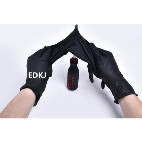 100pcs Disposable Black blue Nitrile Gloves Beauty Hair Dye Gloves Rubber Latex Gloves Experiment Nitrile Tattoo