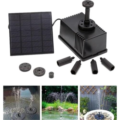 Y1QB Fountain Submersible Water Pump Solar Powered Pump With Filter Panel For Pond Pool