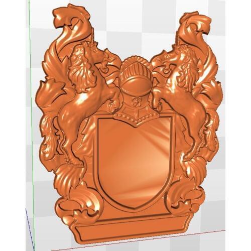 3D Model STL format relief for CNC Emblem_3