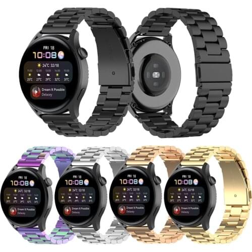 20 22MMtainless Steel Strap for Samsung Galaxy Watch Active 2 Watch 3 45mm 42mm Gear S3 Watchband Bracelet Strap for Amazfit bip