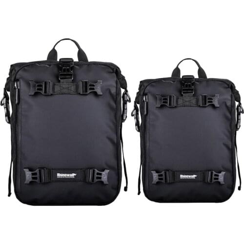 Rhinowalk 2Set Pannier Bag Bicycle Waterproof Motorbike Bag MTB Road Rear Rack Cycling Rear Seat Bag Backpack Black, 10L & 30L