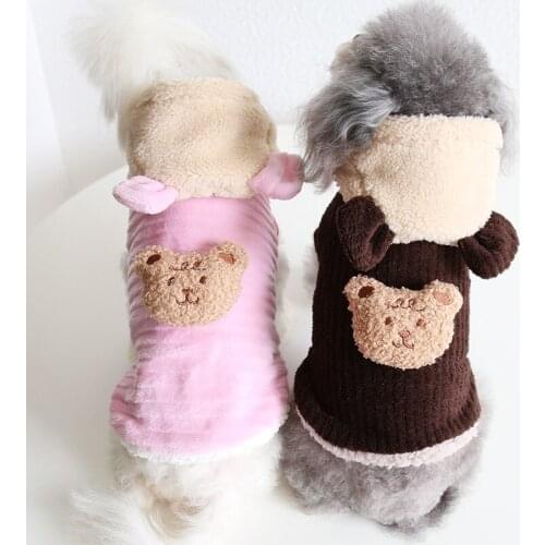 York Luxury Dog Clothes Fleece Small Dog Coat Pet Clothing Puppy Chihuahua Overcoat Poodle Maltese Outwear Hoodies Cat Garment