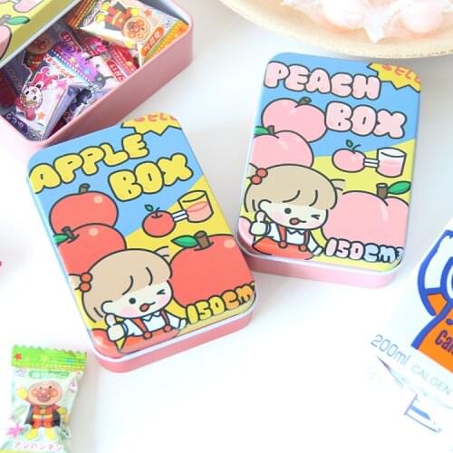 Sandro Bunny girl storage box iron box girl hand account sticker candy box desktop storage stationery storage