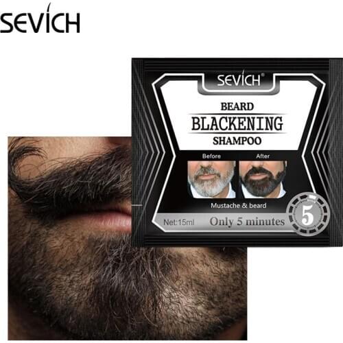 Beard Shampoo Dye Dye Shampoo Cover Plant Fast Hair Dye 5 Minutes Blackening Beard Herb Natural Faster Soft TSLM1